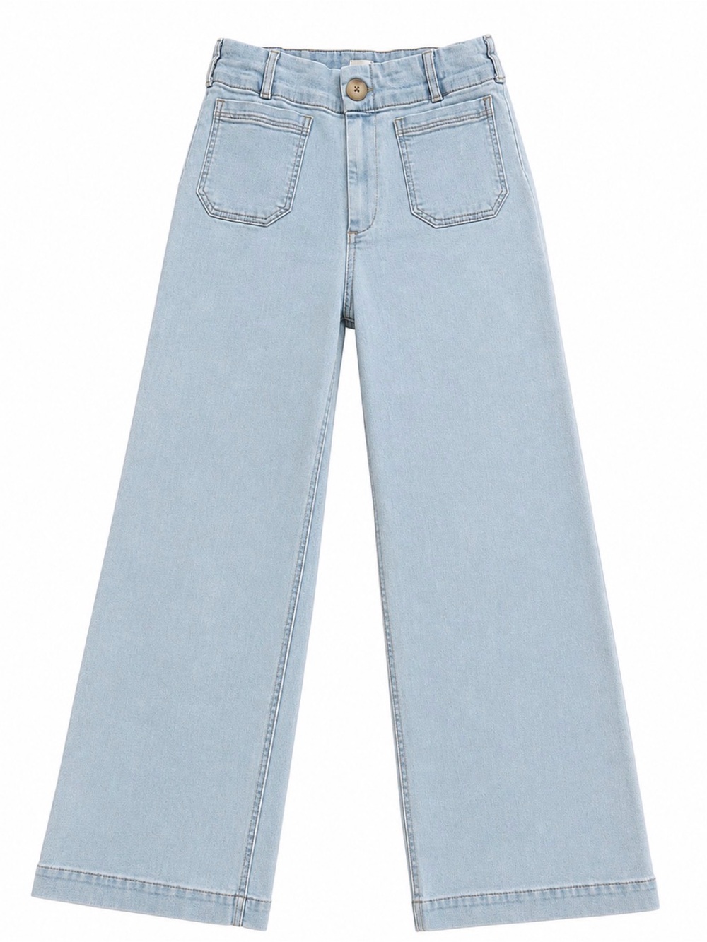 Mauve( Anthropologie) Light Blue Wide-Leg Jeans